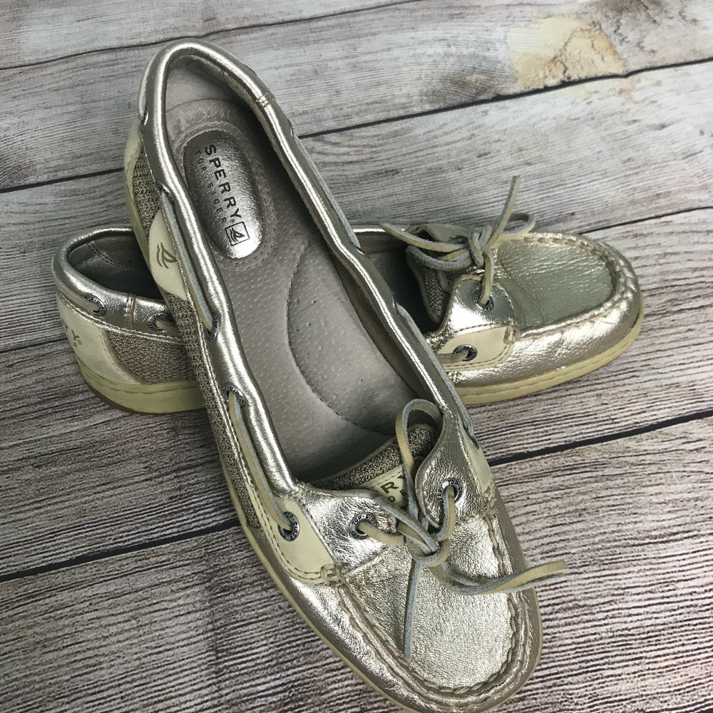 Sperry Top Sider Angelfish Boat Shoes Metallic - Picture 1 of 6